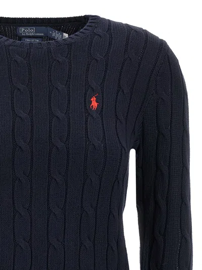Polo Ralph Lauren Braided Cotton Sweater Sweaters And Cardigans Blue