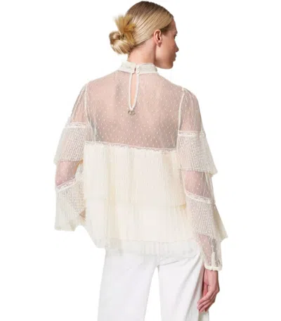 Twinset Twin-set White Pleated Blouse In White