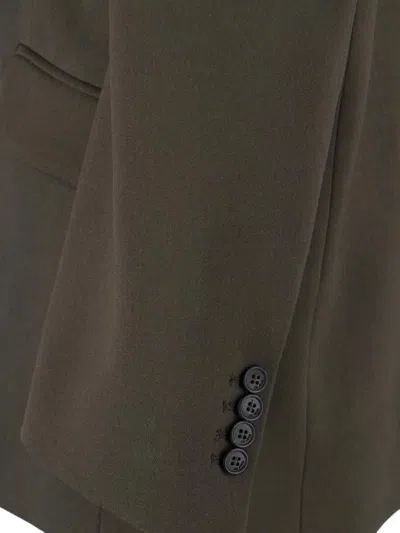 Attico Single-breasted Virgin Wool Blazer