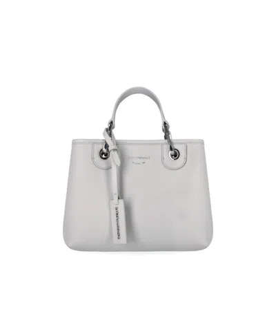 Emporio Armani Myea Small White Shopping Bag