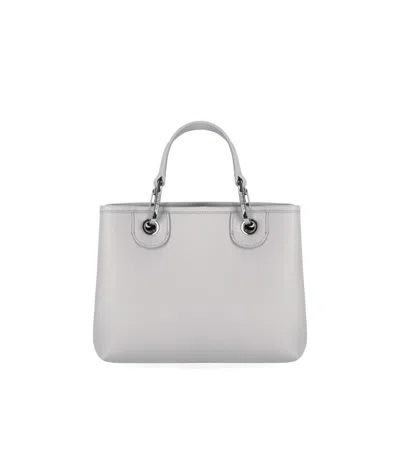 Emporio Armani Myea Small White Shopping Bag