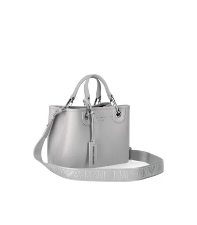 Emporio Armani Myea Small White Shopping Bag