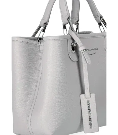 Emporio Armani Myea Small White Shopping Bag