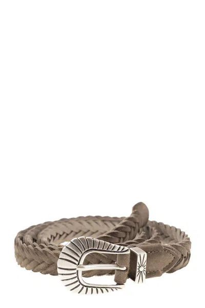 Alberto Luti Braided Leather Belt