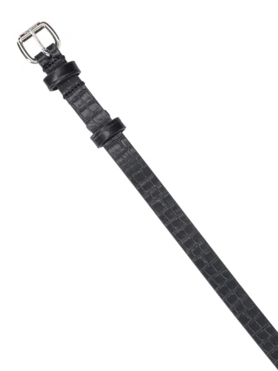 Vivienne Westwood "orb" Thin Belt Black