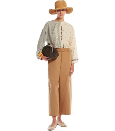 Max Mara Caraffa Ivory Blouse In Multi