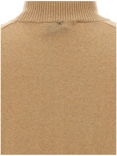 Sportmax 'howl' Cropped Turtleneck Sweater With Ribbed Cuffs And Hem