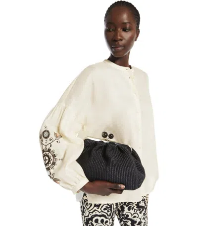 Max Mara Ilex Ecru Shirt In Gold