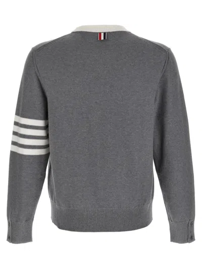 Thom Browne 4-bar Hector Sweaters And Cardigans In Gray