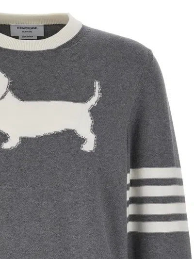 Thom Browne 4-bar Hector Sweaters And Cardigans In Gray
