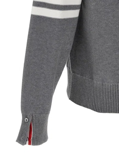 Thom Browne 4-bar Hector Sweaters And Cardigans In Gray