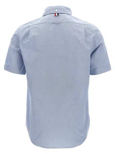 Thom Browne Collared Shirt With Front Pocket And Short Sleeves