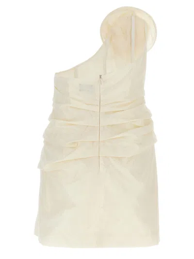 Magda Butrym Asymmetric Off-the-shoulder Silk Taffeta Dress