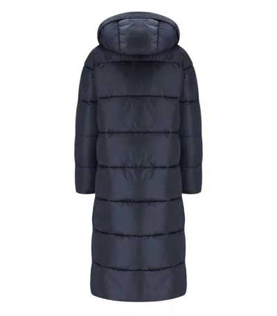 Save The Duck Colette Blue Hodded Padded Jacket
