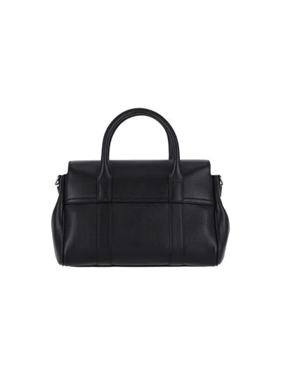 Mulberry Textured Black Leather Bayswater Satchel