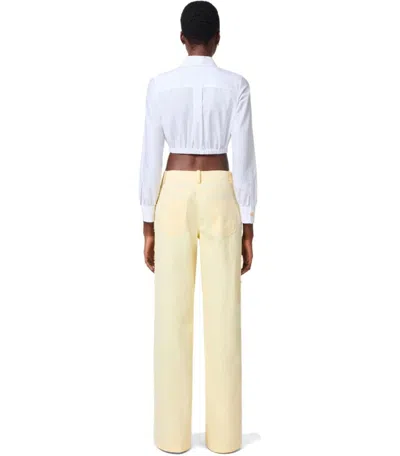 Elisabetta Franchi White Cotton Cropped Shirt