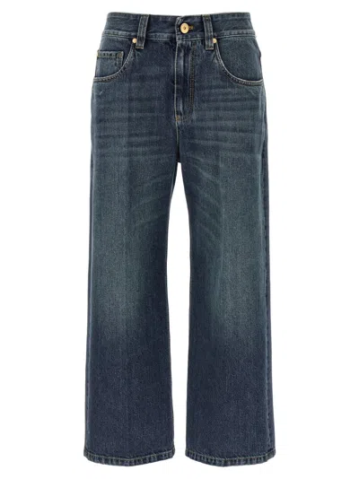 Brunello Cucinelli Contemporary Square Jeans Blue