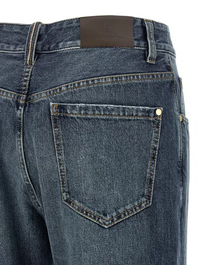 Brunello Cucinelli Contemporary Square Jeans Blue