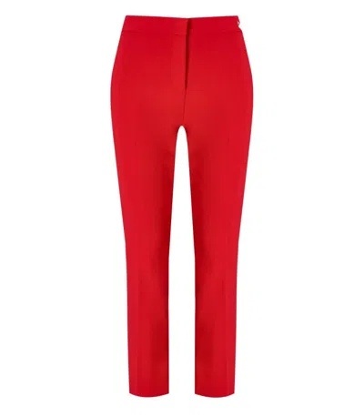 Elisabetta Franchi Slits Cropped Crepe Trousers
