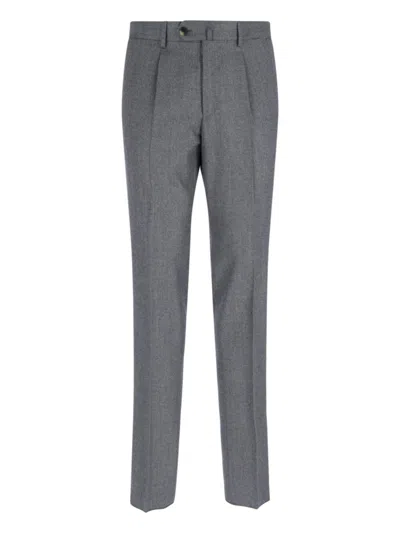 Caruso Tailored Grey Suit With Two-button Blazer In Gray