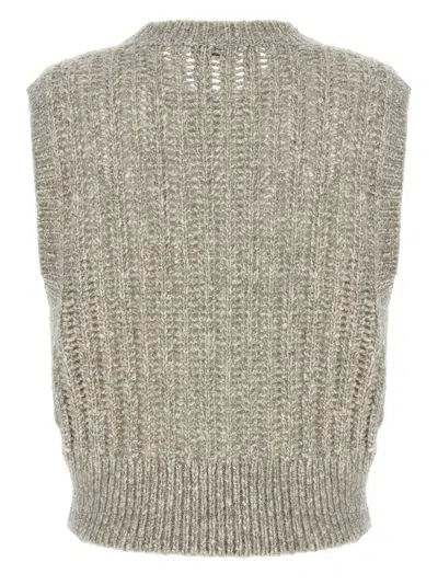 Brunello Cucinelli Rustic Dazzling Net' Vest