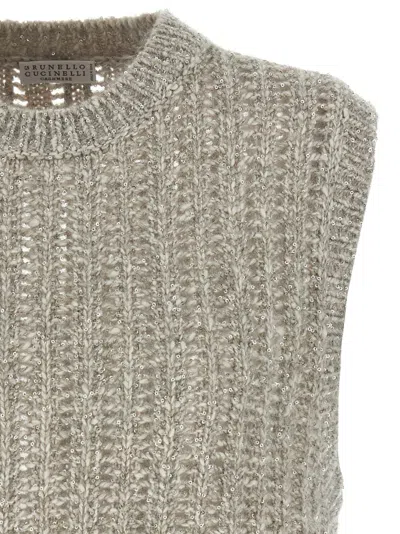 Brunello Cucinelli Rustic Dazzling Net' Vest