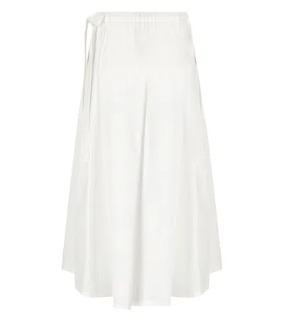 Max Mara Folk White Midi Skirt
