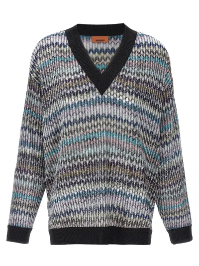 Missoni Oversized Sequin-embellished Sweater In Multi