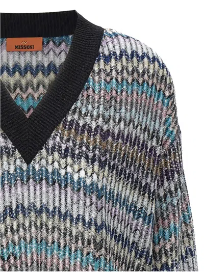 Missoni Oversized Sequin-embellished Sweater In Multi