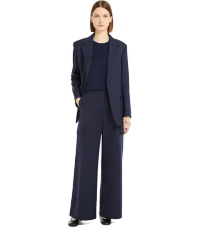 Max Mara Hidalgo Blue Cargo Pants