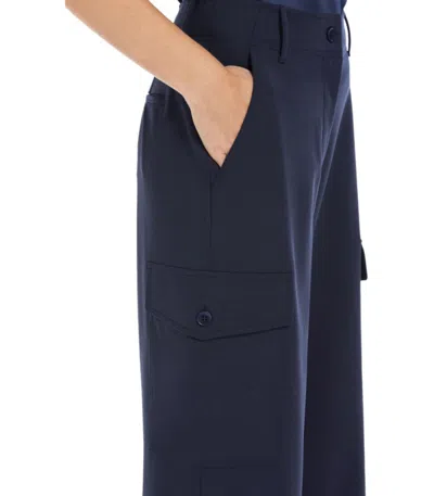 Max Mara Hidalgo Blue Cargo Pants