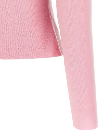 Self-portrait Pink Merino Wool' Cardigan In Pink