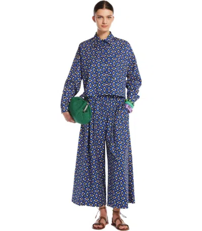 Max Mara Ragtime Blue Shirt In Blue