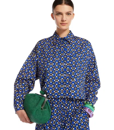 Max Mara Ragtime Blue Shirt In Blue