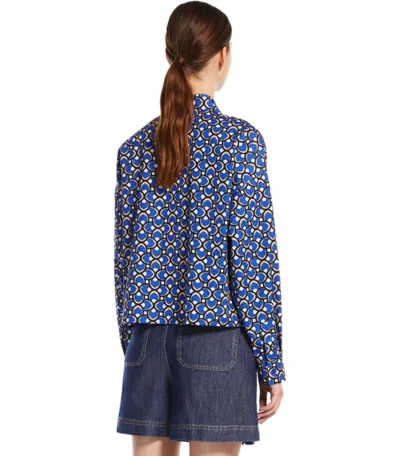 Max Mara Ragtime Blue Shirt In Blue