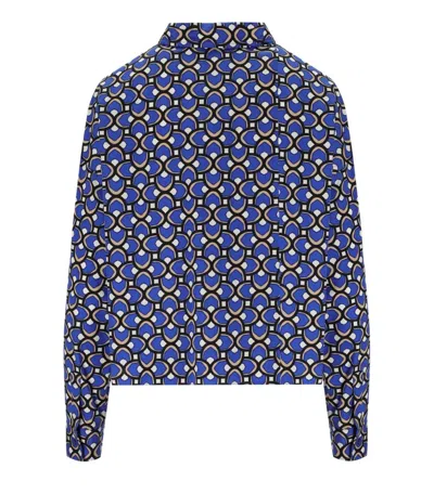 Max Mara Ragtime Blue Shirt In Blue