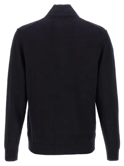 Zanone Man Jacket Midnight Blue Size 46 Virgin Wool In Black