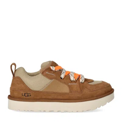 Ugg Lo Lowmel Chestnut Bright Melon Sneaker In Brown