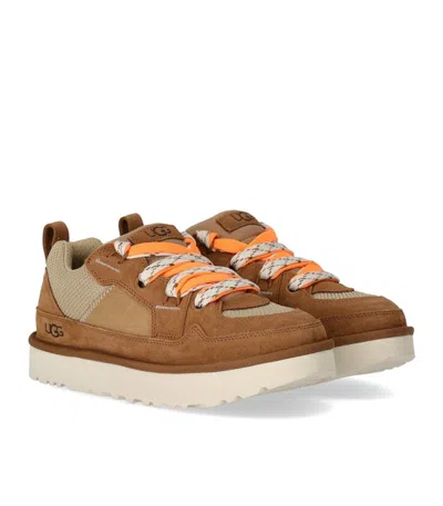 Ugg Lo Lowmel Chestnut Bright Melon Sneaker In Brown