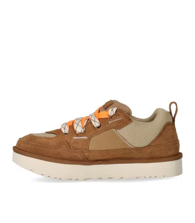 Ugg Lo Lowmel Chestnut Bright Melon Sneaker In Brown