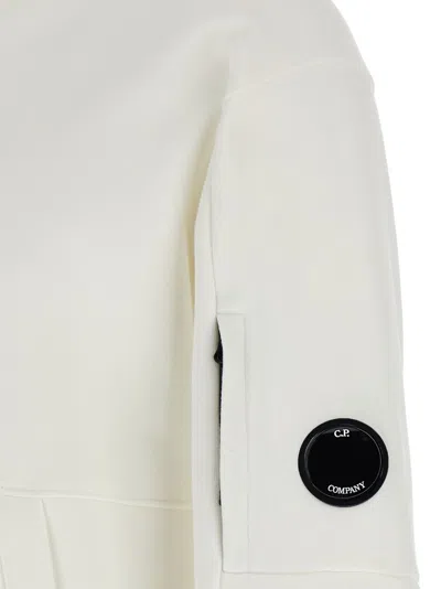 C.p. Company C. P. Company 'diagonal Raised' Hoodie In White
