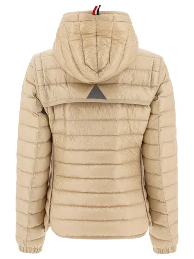 Moncler Karura 2-in-1 Hooded Short Down Jacket In Neutral