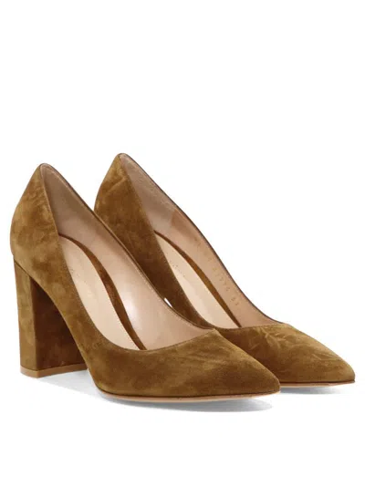 Gianvito Rossi Piper 85 Suede Leather Pumps