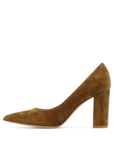 Gianvito Rossi Piper 85 Suede Leather Pumps