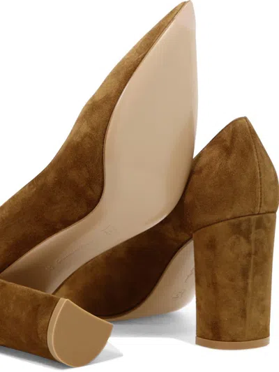 Gianvito Rossi Piper 85 Suede Leather Pumps