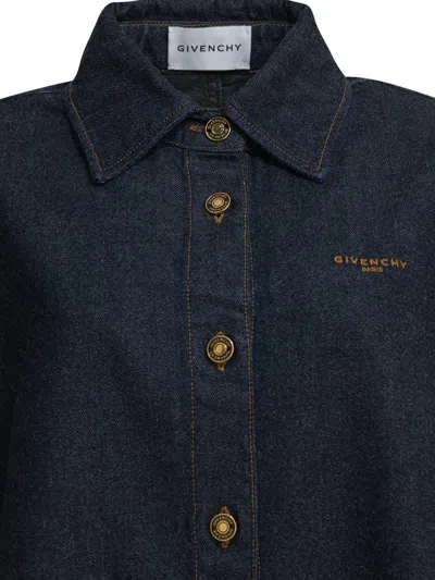 Givenchy Denim Shirt In Blue