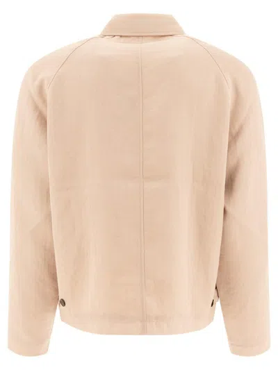 Stussy Long-sleeved Casual Jacket In Neutral