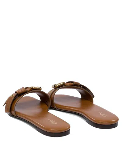 Chloé Mae Knotted-strap Leather Flat Sandals