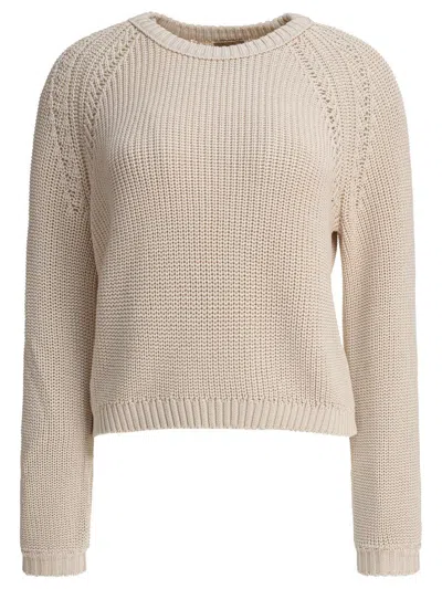 Rakkì Cotton-knit Raglan-sleeve Sweater