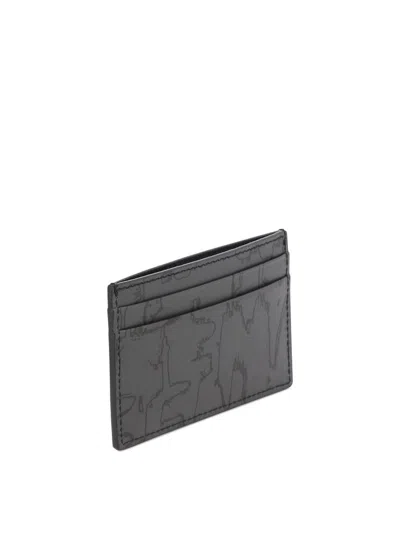 Alexander Mcqueen Alexander Mc Queen Graffiti Mc Queen Wallet In Gray